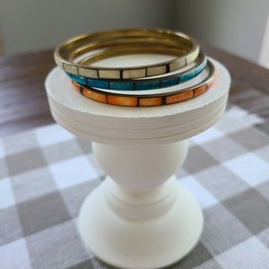 Set of Three Metal Bracelets